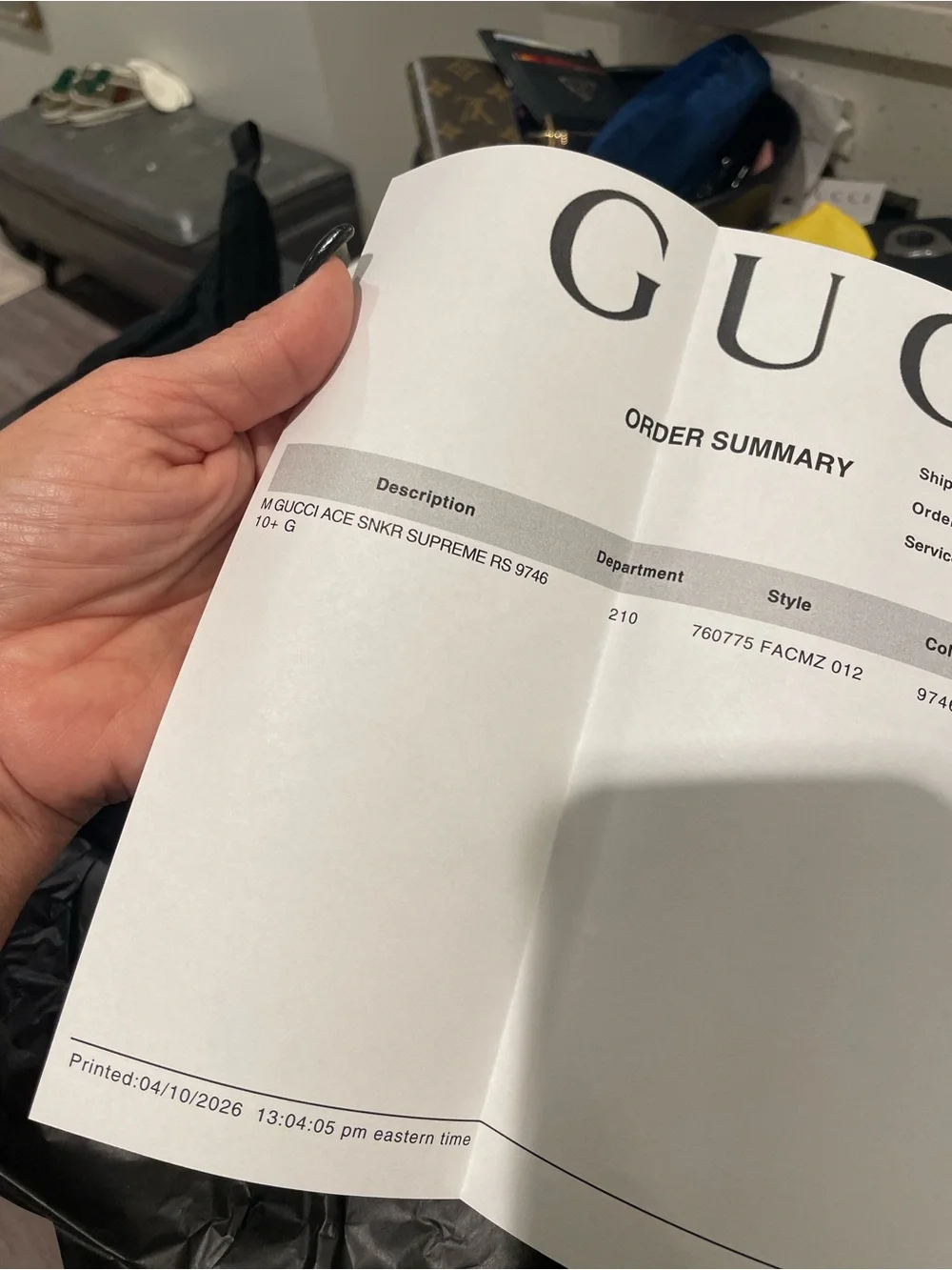 Gucci Ace low-top sneakers in GG Supreme canvas. New With Tags / Never Worn.